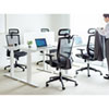SNC-NET22BK ハンガー付きメッシュチェア SNC-NET22BK / ハンガー付きメッシュチェア