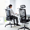 SNC-NET22BK ハンガー付きメッシュチェア SNC-NET22BK / ハンガー付きメッシュチェア