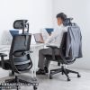 SNC-NET25BK ハンガー付きメッシュチェア SNC-NET25BK / ハンガー付きメッシュチェア