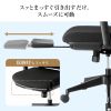 SNC-NET25BK ハンガー付きメッシュチェア SNC-NET25BK / ハンガー付きメッシュチェア