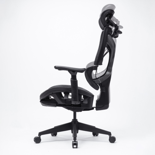 SNC-NET26BK / 収納式フットレスト付きエルゴメッシュチェア