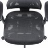 SNC-NET26BK / 収納式フットレスト付きエルゴメッシュチェア