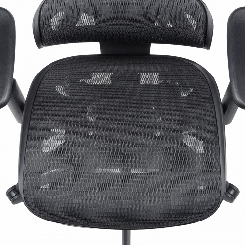 SNC-NET26BK / 収納式フットレスト付きエルゴメッシュチェア