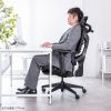 SNC-NET26BK / 収納式フットレスト付きエルゴメッシュチェア