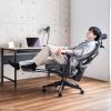 SNC-NET26BK / 収納式フットレスト付きエルゴメッシュチェア