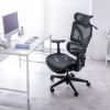 SNC-NET26BK / 収納式フットレスト付きエルゴメッシュチェア