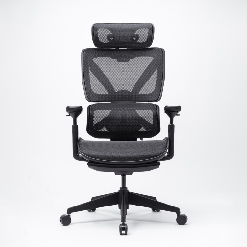 SNC-NET26BK / 収納式フットレスト付きエルゴメッシュチェア