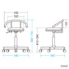 SNC-RD1GY OAチェア(グレー) SNC-RD1GY / OAチェア(グレー)