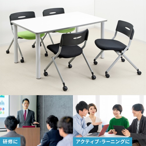 SNC-ST6BK【ミーティングチェア(ブラック)】収納可能な SNC-ST6BK【ミーティングチェア(ブラック)】収納可能な