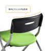 SNC-ST6MAG メモ台付きミーティングチェア(グリーン) SNC-ST6MAG / メモ台付きミーティングチェア(グリーン)
