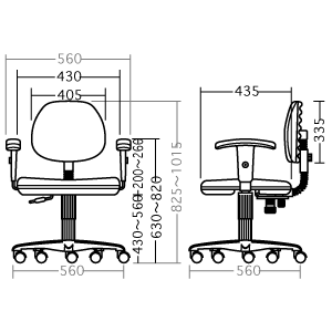 SNC-T104BLN / OAチェア