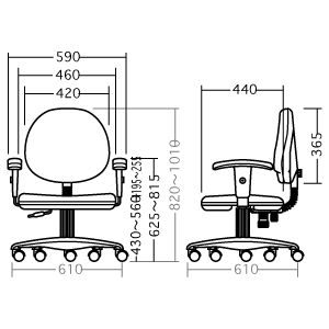 SNC-T105BLN / OAチェア