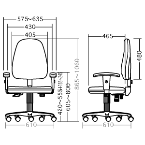 SNC-T106BLN / OAチェア