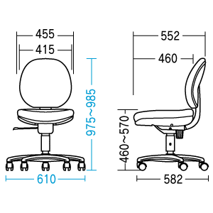 SNC-T109BL / OAチェア