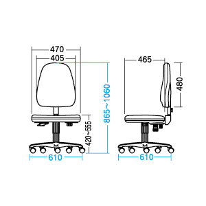 SNC-T116BLN / OAチェア