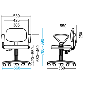 SNC-T118BLN / OAチェア