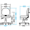 SNC-T119BLN / OAチェア