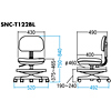 SNC-T122BLN / CAI小学校向チェア(低ガス圧昇降式)