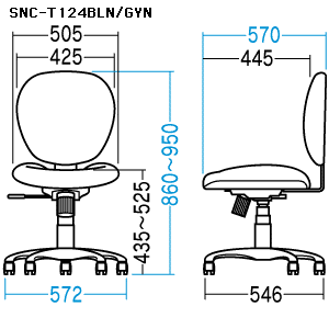 SNC-T124BL / OAチェア