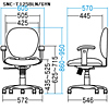 SNC-T125GYN OAチェア SNC-T125GYN / OAチェア