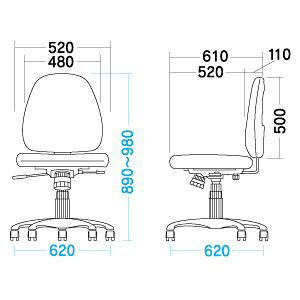 SNC-T130RN / OAチェア（レッド）