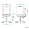 SNC-T145KBK オフィスチェア(ブラック) SNC-T145KBK / オフィスチェア(ブラック)