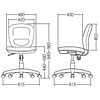 SNC-T146BK OAチェア(ブラック) SNC-T146BK / OAチェア(ブラック)