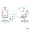 SNC-T154GY / オットマン収納ファブリックチェア