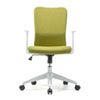 SNC-T159AG 肘付きファブリックチェア(グリーン) SNC-T159AG / 肘付きファブリックチェア(グリーン)