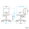 SNC-T162BK オフィスチェア(ブラック) SNC-T162BK / オフィスチェア(ブラック)