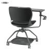 SNC-T165BK ミーティングチェア テーブル付き(ブラック) SNC-T165BK / ミーティングチェア テーブル付き(ブラック)