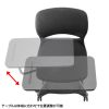 SNC-T165BK ミーティングチェア テーブル付き(ブラック) SNC-T165BK / ミーティングチェア テーブル付き(ブラック)