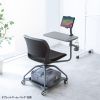SNC-T165BK ミーティングチェア テーブル付き(ブラック) SNC-T165BK / ミーティングチェア テーブル付き(ブラック)