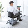 SNC-T165BK ミーティングチェア テーブル付き(ブラック) SNC-T165BK / ミーティングチェア テーブル付き(ブラック)