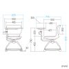 SNC-T165D ミーティングチェア テーブル付き(オレンジ) SNC-T165D / ミーティングチェア テーブル付き(オレンジ)