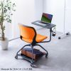 SNC-T165D ミーティングチェア テーブル付き(オレンジ) SNC-T165D / ミーティングチェア テーブル付き(オレンジ)