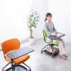 SNC-T165D ミーティングチェア テーブル付き(オレンジ) SNC-T165D / ミーティングチェア テーブル付き(オレンジ)