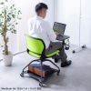 SNC-T165G ミーティングチェア テーブル付き(グリーン) SNC-T165G / ミーティングチェア テーブル付き(グリーン)