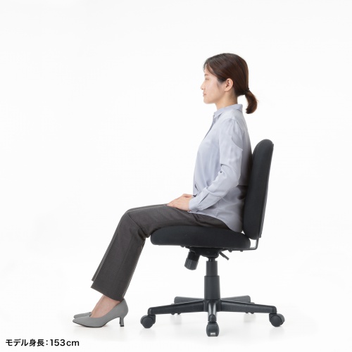 SNC-T167BK / オフィスチェア（傷/防汚生地・ロッキング・ブラック）