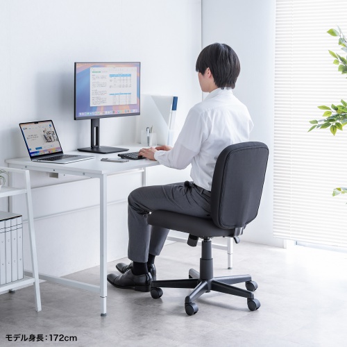 SNC-T167BK / オフィスチェア（傷/防汚生地・ロッキング・ブラック）