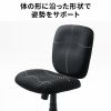 SNC-T167BK / オフィスチェア（防傷/防汚生地・ロッキング・ブラック）