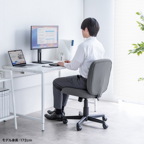 SNC-T167GY / オフィスチェア（傷/防汚生地・ロッキング・グレー）