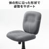 SNC-T167GY / オフィスチェア（傷/防汚生地・ロッキング・グレー）
