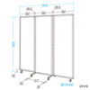 SPT-3SVCL / パーティション（三連タイプ・クリアパネル）