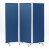 SPT-C18063BL / 3連結パーティション（W1800×H1800・クロスタイプ・ブルー）