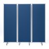 SPT-C18063BL / 3連結パーティション（W1800×H1800・クロスタイプ・ブルー）