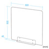 SPT-DPHT60CL / 飛沫感染防止用デスクパーティション（貼り付け式）