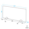 SPT-DPJR100H / デスクパーティション（自立式/W1000×H450mm）
