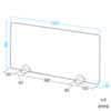 SPT-DPJR100H デスクパーティション(自立式/W1000×H450mm) SPT-DPJR100H / デスクパーティション(自立式/W1000×H450mm)