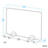 SPT-DPJR45L デスクパーティション(自立型・W450×D105×H360mm) SPT-DPJR45L / デスクパーティション(自立型・W450×D105×H360mm)